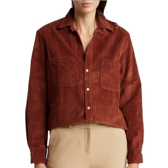 Frank & Eileen Tops - NWT Frank & Eileen Eileen Button-Up Shirt in Toffee, size XS